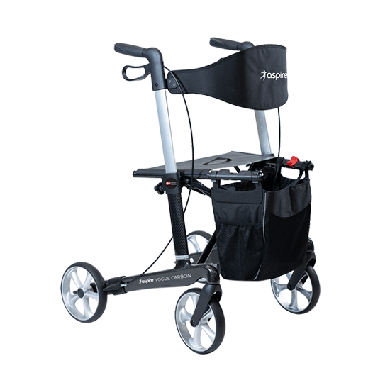 Aspire Vogue Carbon Fibre Seat Walker / Rollator